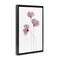 Stupell Industries Standing Tall Pink Flowers Framed Floater Canvas Wall Art Design by Krinlox